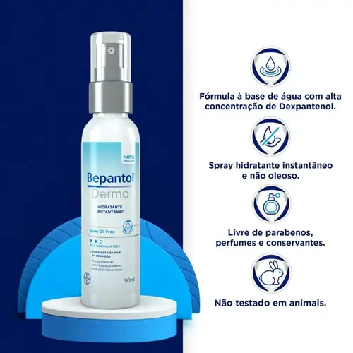 Bepantol Derma Solução Spray Hidratante Instantâneo 50ml