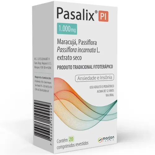Pasalix PI 1000mg 20 Comprimidos - Marjan Farma