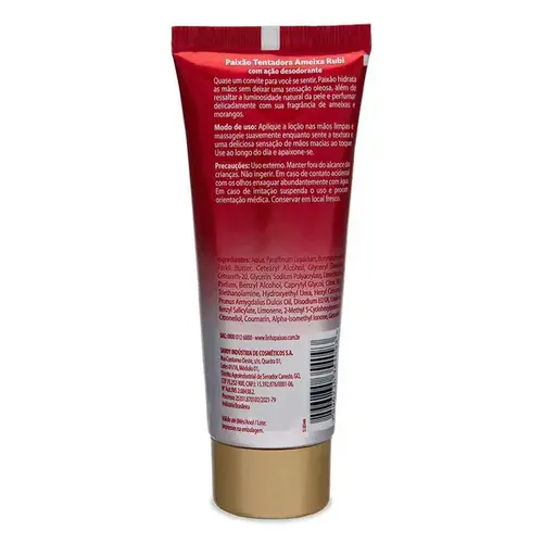 Loção Hidratante para as Mãos Paixão Tentadora Ameixa Rubi 75g