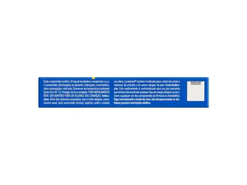 Antialérgico Loratamed 10mg 12 Comprimidos