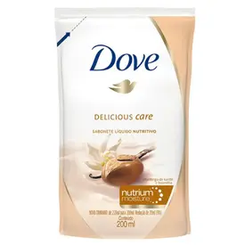 Refil Sabonete Líquido Dove Karité e Baunilha Cuidado Reconfortante 200ml
