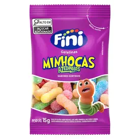 Bala Fini Minhocas Citrica 15g