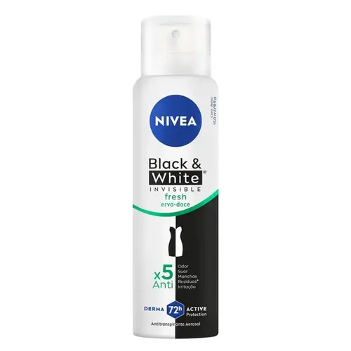 Desodorante Nivea Invisible Black & White Fresh Aerosol Feminino 150ml