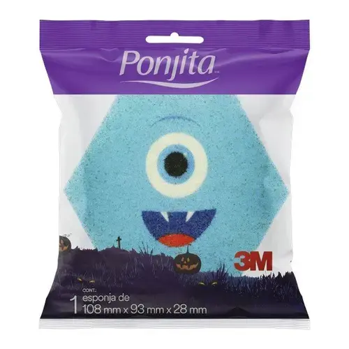 Esponja de Banho Infantil Monstros Ponjita 3M