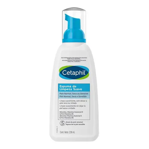 Espuma de Limpeza Facial Cetaphil Suave 236ml