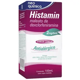 Histamin 0,4mg/ml - Xarope Sabor Cereja 100ml