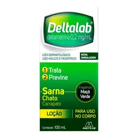 Deltalab 0,2mg Loção para Piolhos e Lêndeas 100ml