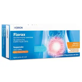Florax SM Pediátrico - Sabor Framboesa - 5 Flaconetes de 5ml