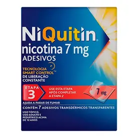 NiQuitin Adesivo 7mg 7 Adesivos Transdérmicos - Etapa 3