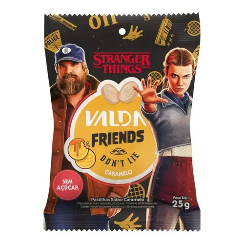 Pastilhas Valda Friends Stranger Things Caramelo 25g