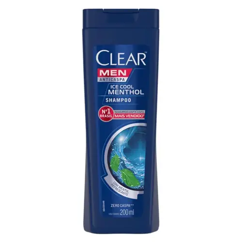 Shampoo Clear Men Anticaspa Ice Cool Menthol 200ml