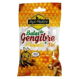 Balas de Gengibre Própolis e Mel - Api Nutre 45g