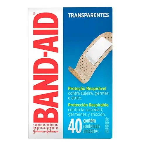 Curativo Band-Aid Transparentes 40 Unidades