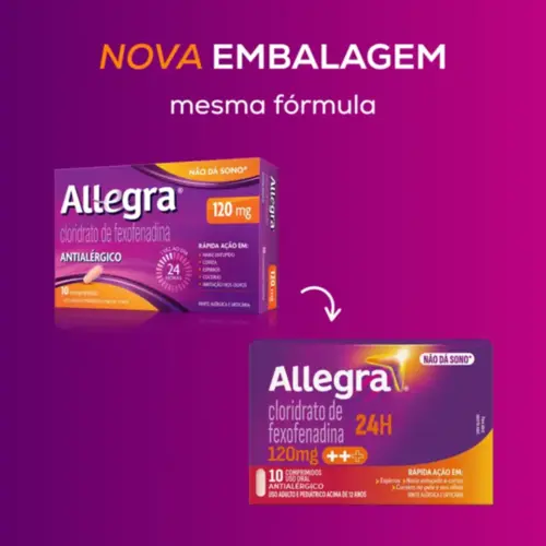 Allegra 120mg 10 Comprimidos