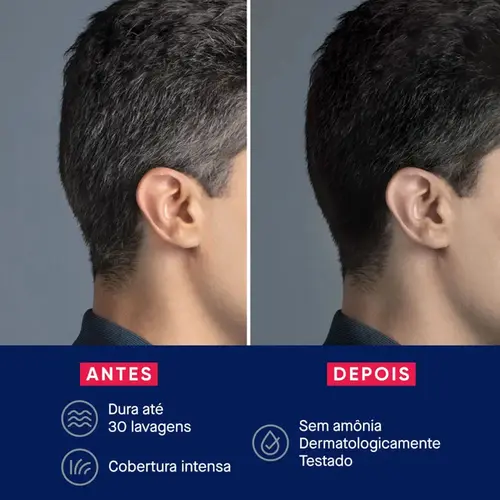 Tonalizante de Cabelo Masculino Biocolor Homem Bozzano Castanho Médio