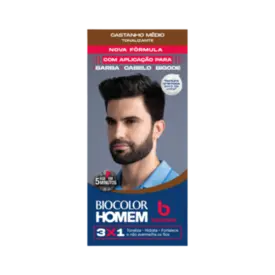 Tonalizante de Cabelo Masculino Biocolor Homem Bozzano Castanho Médio