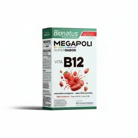 Vitamina B12 Megapoli 60 Comprimidos Mastigáveis Bionatus