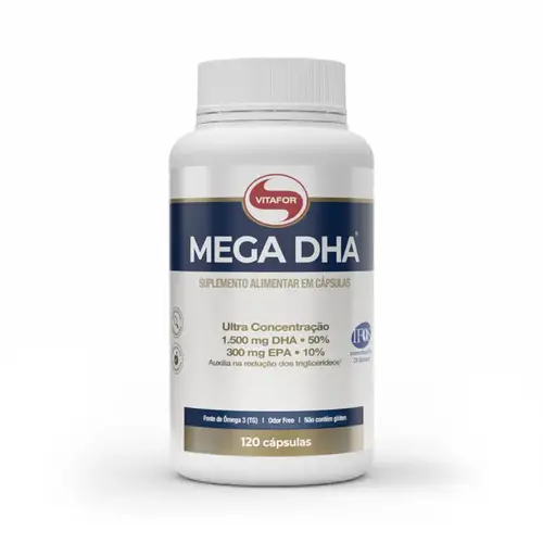 Ômega 3 MEGA DHA com Alta Concentração de DHA 120 Cápsulas - Vitafor