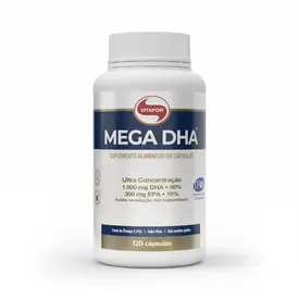 Ômega 3 MEGA DHA com Alta Concentração de DHA 120 Cápsulas - Vitafor