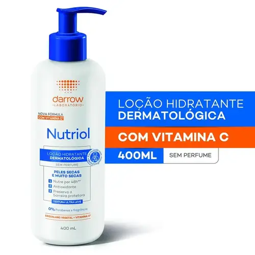 Loção Hidratante Nutriol Sem Perfume 400ml
