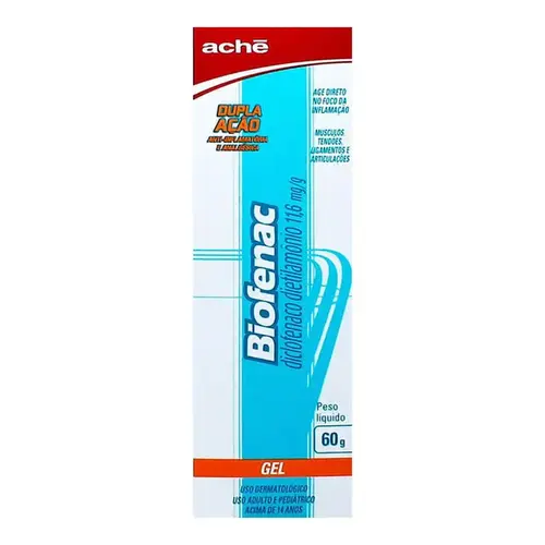 Biofenac - Diclofenaco Dietilamônio 11,6mg/g Gel 60g