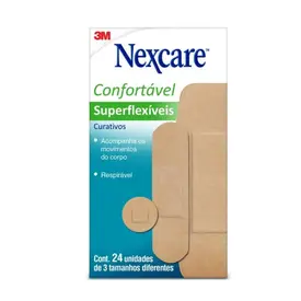 Curativos Nexcare Superflexíveis Variados 24 unidades