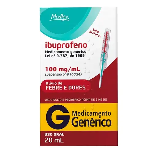 Ibuprofeno 100mg/ml - Medley - Genérico 20ml