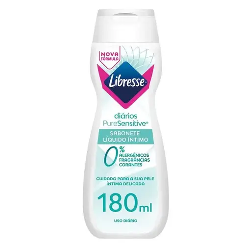 Sabonete Líquido Íntimo Libresse Pure Sensitive 180ml