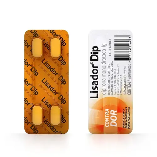 Lisador Dip 1g 4 Comprimidos