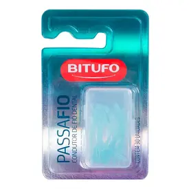 Condutor de Fio Dental Bitufo Passafio 30 Unidades