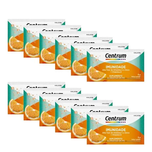 Centrum Imunidade Pó Laranja Envelope 5g 12 Sachês