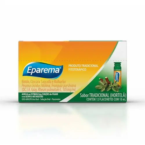 Eparema - Sabor Hortelã - 12 Flaconetes de 10ml cada