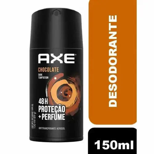 Desodorante Axe Chocolate Dark Temptation Aerosol Masculino 150ml