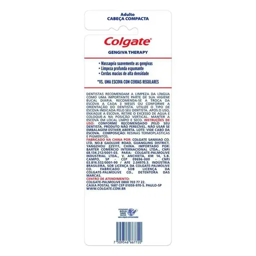Escova de Dente Colgate Gengiva Therapy Macia 3 Unidades