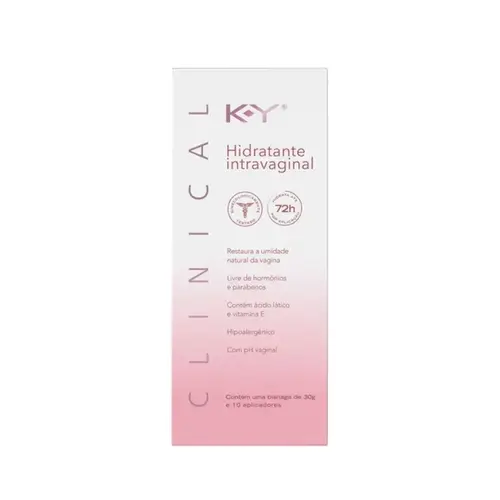 Hidratante Intravaginal K-Y Clinical 30g + 10 Aplicadores