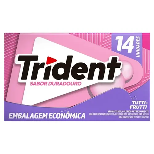 Chiclete Trident Tutti-Frutti - 1 Unidade