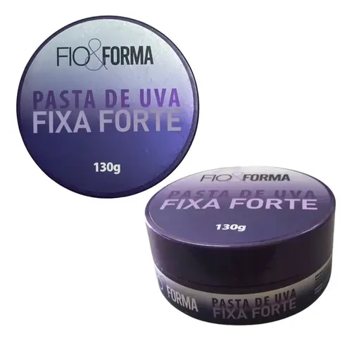 Pomada Modeladora Fio e Forma Pasta De Uva Fixa Forte 130g