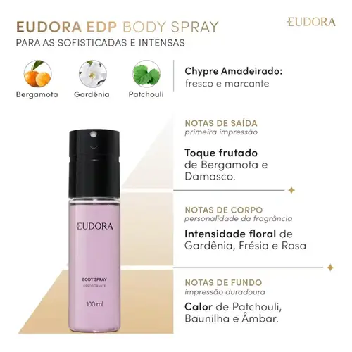 Desodorante Body Spray Eudora 100ml