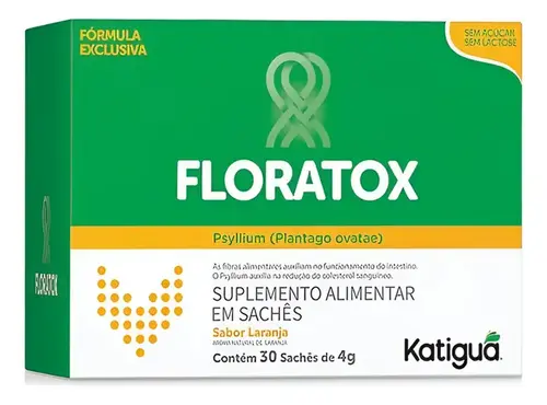 Floratox Psyllium 12 Saches Laranja