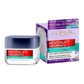 Gel Creme Hidratante Antioleosidade L'Oréal Paris Revitalif Hialurônico 49g