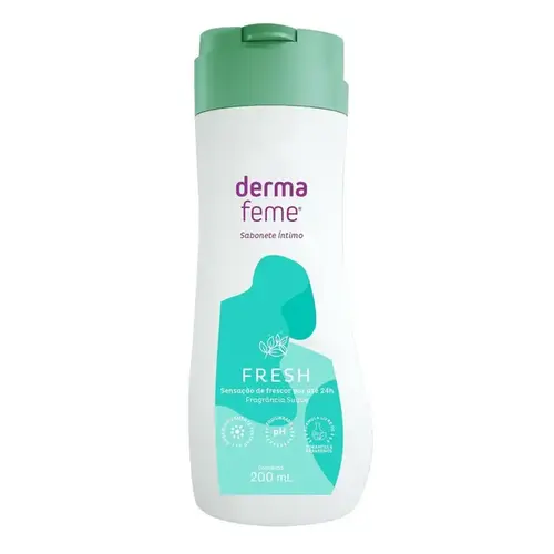 Kit 2 Sabonete Íntimo Dermafeme Fresh 200ml cada