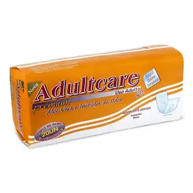 Absorvente Geriátrico Adultcare Premium Unissex 20 Unidades