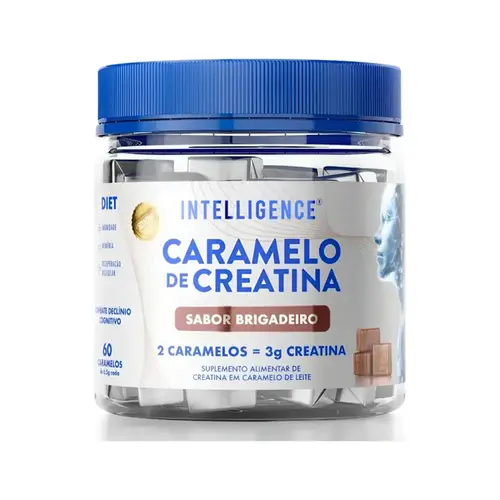 Caramelo de Creatina Intelligence Sabor Brigadeiro 60 Unidades