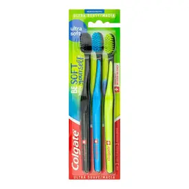 Escova de Dente Colgate Ultra Soft Ultra Macia 3 Unidades