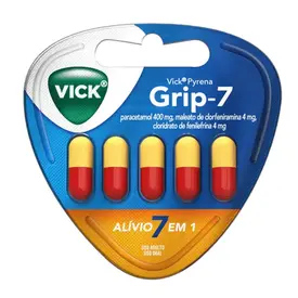 Vick Pyrena Grip-7 com 5 Cápsulas
