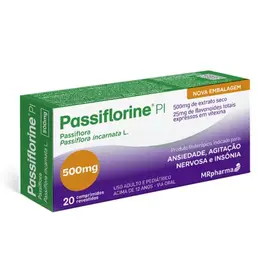Passiflorine PI 500mg - 20 Comprimidos
