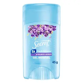 Desodorante Secret pH Balanced Lavanda Gel Feminino 45g
