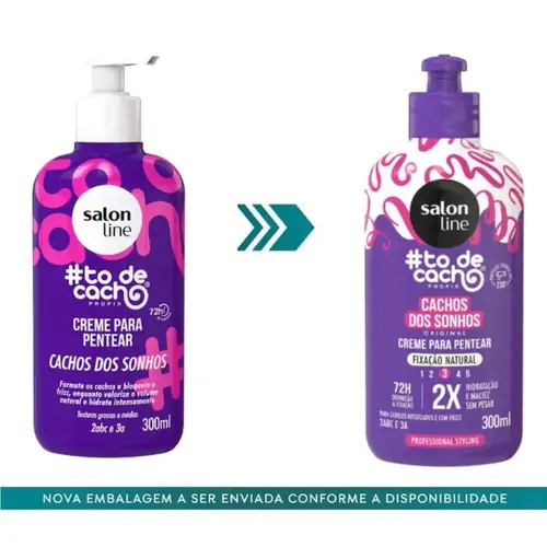 Creme Para Pentear Salon Line #Todecacho Cachos dos Sonhos 300ml