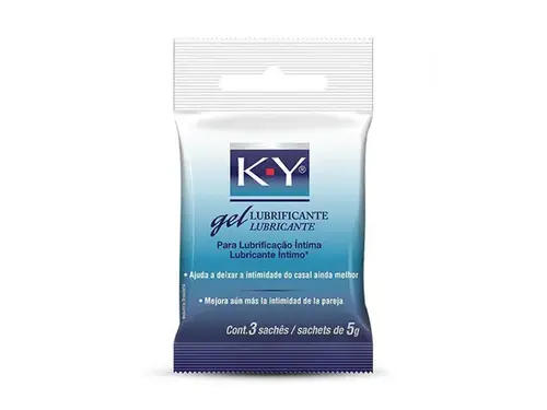 Gel Lubrificante Íntimo K-Y Original - 3 Unidades de 5g