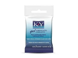 Gel Lubrificante Íntimo K-Y Original - 3 Unidades de 5g